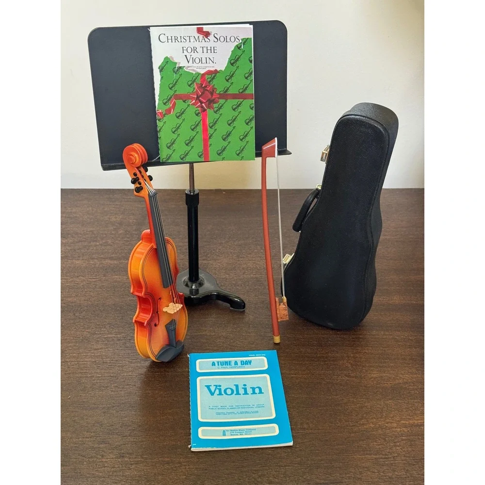 American Girl Doll Violin Set with Case Music Stand and Books F5300 0714ZS